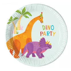Papírové talíře dinosaury 19,5 cm 8 ks