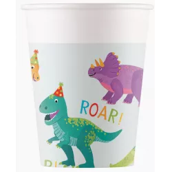 Papierové poháre dinosauři 8 ks 200 ml