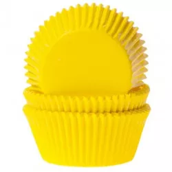 Žlté košíčky na cupcake 1000 ks 50x33 mm