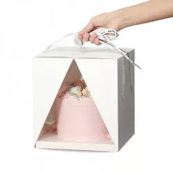 Krabica na tortu 1 ks 26 x 26 x 25 cm