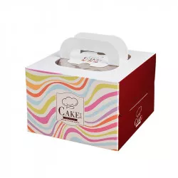 Krabica na tortu 1 ks 26 x 26 x 15 cm
