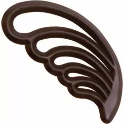 Čokoládová dekorácia Feathers pierko tmavé 5,4 cm (20 ks)