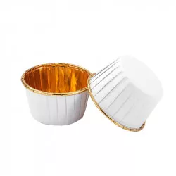 Cukrárenský košíček biely, 100 ks 50 x 39 mm