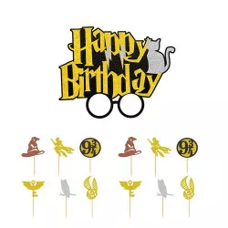 Zápich na tortu Happy birthday, Harry Potter 13 ks