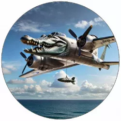 Jedlý papier Bombardiro Crocodilo Taliansky brainrot 19,5 cm