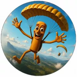 Jedlý papier Tung Tung Tung Sahur Italský brainrot 19,5 cm