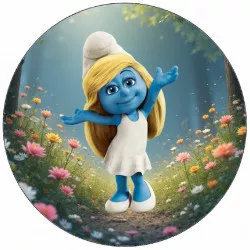 Jedlý papier Šmoulinka 19,5 cm