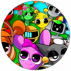 Jedlý papier Sprunki all 19,5 cm