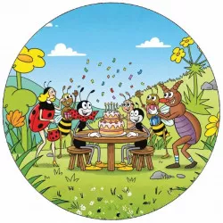 Jedlý papier Ferda mravenec a oslava narodenín 19,5 cm