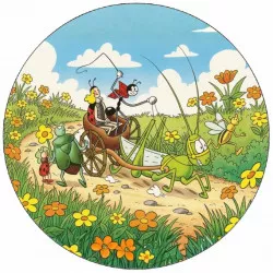 Jedlý papier Ferda mravenec s Beruškou 19,5 cm