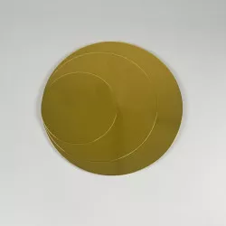 Podložka na dort o průměru 15 cm zlatá