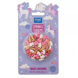 Cukrové zdobenie jednorožec 13x10mm, 25g