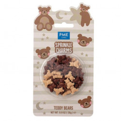 Cukrové zdobenie medvedíci 15 mm, 25 g