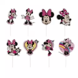 Zápich do torty Minnie, sada 16 ks