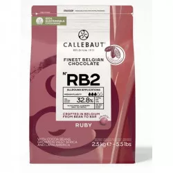 Čokoláda RB2 Ruby 32,8 % — 2,5 kg