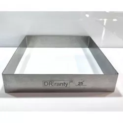 Pevná nerozdelená forma štvorca 25x25 cm (výška 12 cm)