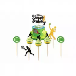 Zapichovacie dekorácie na tortu „Tenis“, 11 ks