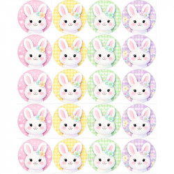 Jedlý papier na muffinové výrezy – veľkonočný zajac A4