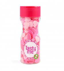 Cukrová dekorácia „Ružové srdiečka“ – 50 g – bezlepková