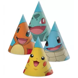 Papierové čiapky Pokémon, 6 ks