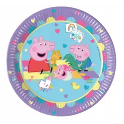 Papierové taniere „Prasiatko Peppa“, 23 cm, 8 ks