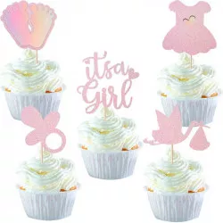 Zápichy na muffiny „It's a girl“ — 30 ks