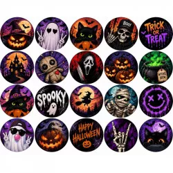 Jedlý papier Strašidelný Halloween, kolieska na cupcaky