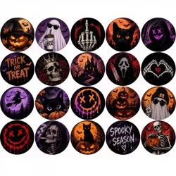 Jedlý papier Temný Halloween, kolieska na cupcaky