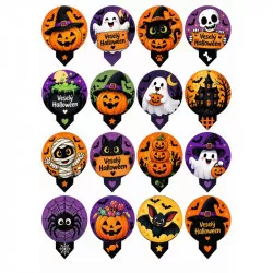 Jedlý papier na zapichnutie do muffinu – veselý Halloween