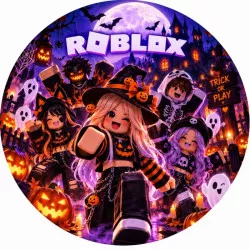 Jedlý papier Halloween Roblox 19,5 cm