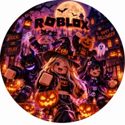 Jedlý papier Halloween Roblox 19,5 cm