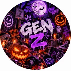 Jedlý papier Gen Z Halloween 19,5 cm