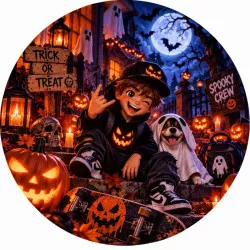 Jedlý papier Cool Halloween 19,5 cm