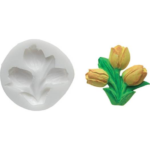 E-shop Silikónová forma na fondán – tulipány