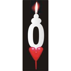 E-shop Tortová sviečka so srdiečkom číslica 0