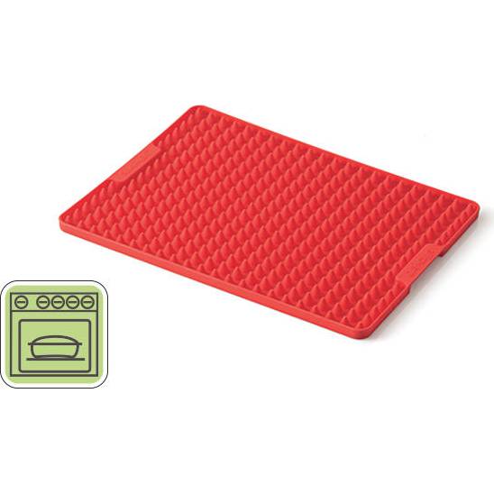 E-shop Silikónová podložka na pečenie červená 290 × 220 mm