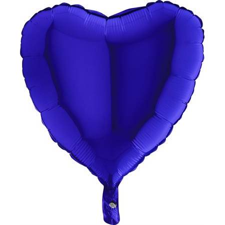 E-shop Nafukovací balónik modré srdce 46 cm