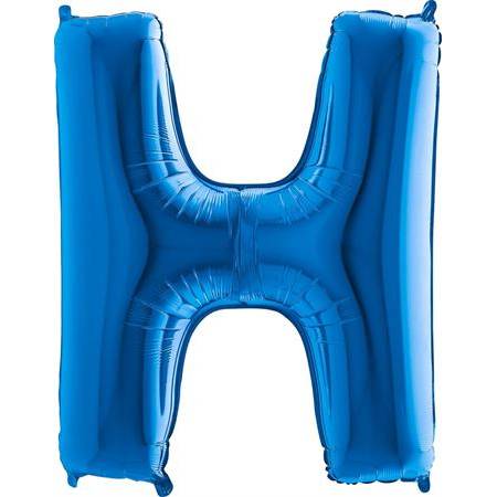 E-shop Nafukovací balónik písmeno H modré 102 cm