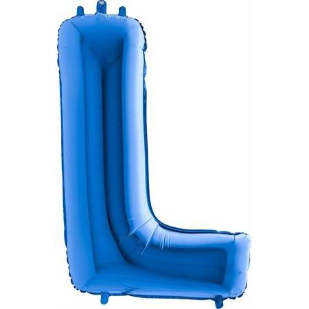 E-shop Nafukovací balónik písmeno L modré 102 cm