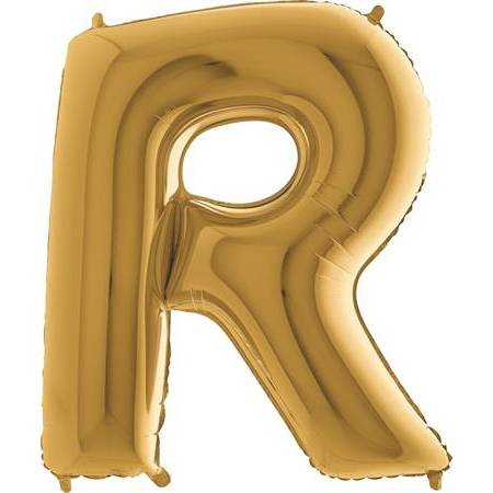 E-shop Nafukovací balónik písmeno R zlaté 102 cm