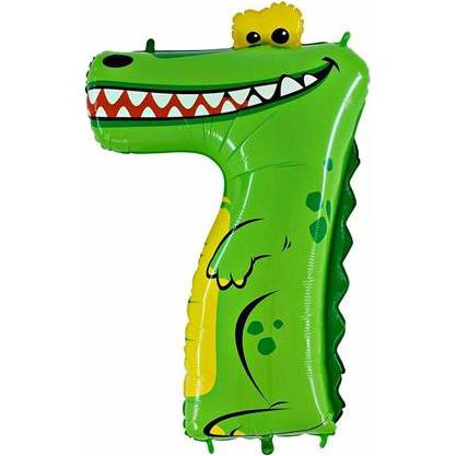 E-shop Nafukovací balónik krokodíl číslo 7 pre deti 102 cm