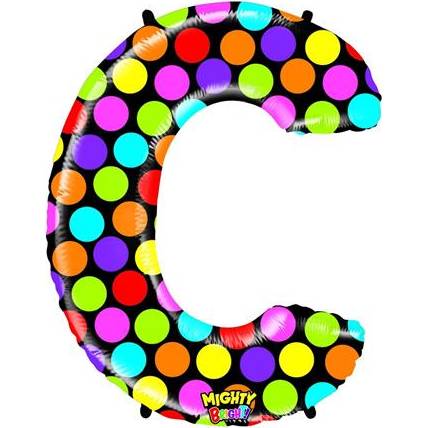 E-shop Nafukovací balónik písmeno C farebné 102 cm