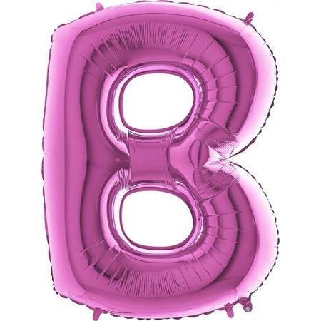 E-shop Nafukovací balónik písmeno B ružové 102 cm