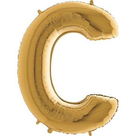 E-shop Nafukovací balónik písmeno C zlaté 102 cm