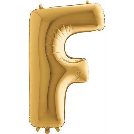 E-shop Nafukovací balónik písmeno F zlaté 102 cm