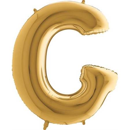 E-shop Nafukovací balónik písmeno G zlaté 102 cm