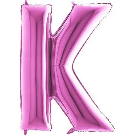 E-shop Nafukovací balónik písmeno K ružové 102 cm