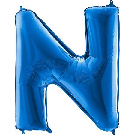 E-shop Nafukovací balónik písmeno N modré 102 cm