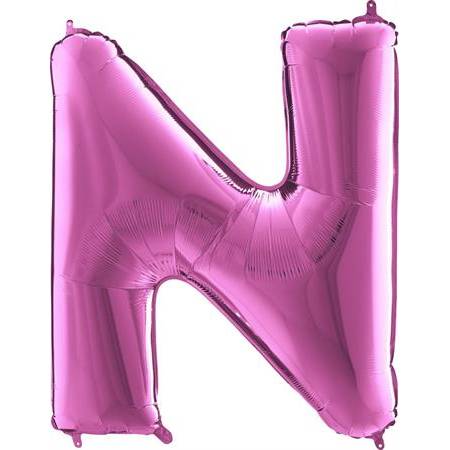 E-shop Nafukovací balónik písmeno N ružové 102 cm