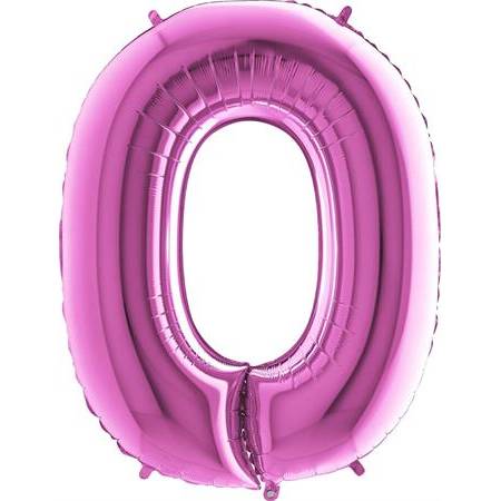 E-shop Nafukovací balónik písmeno O ružové 102 cm